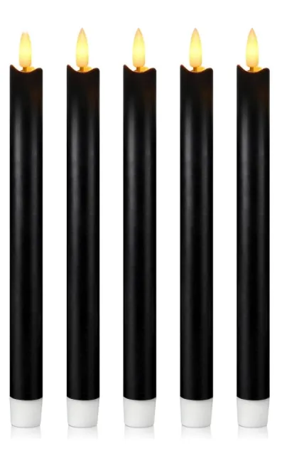 Black Taper LED Candle