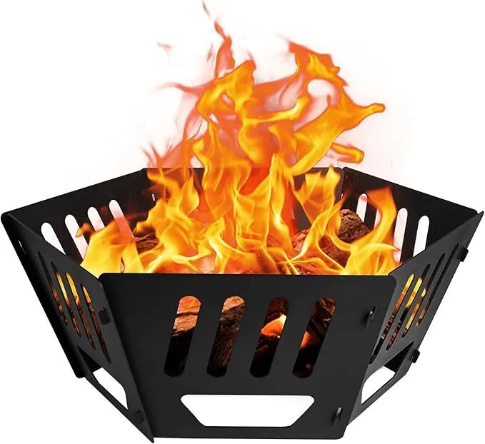 Fire Pit with Starter Log