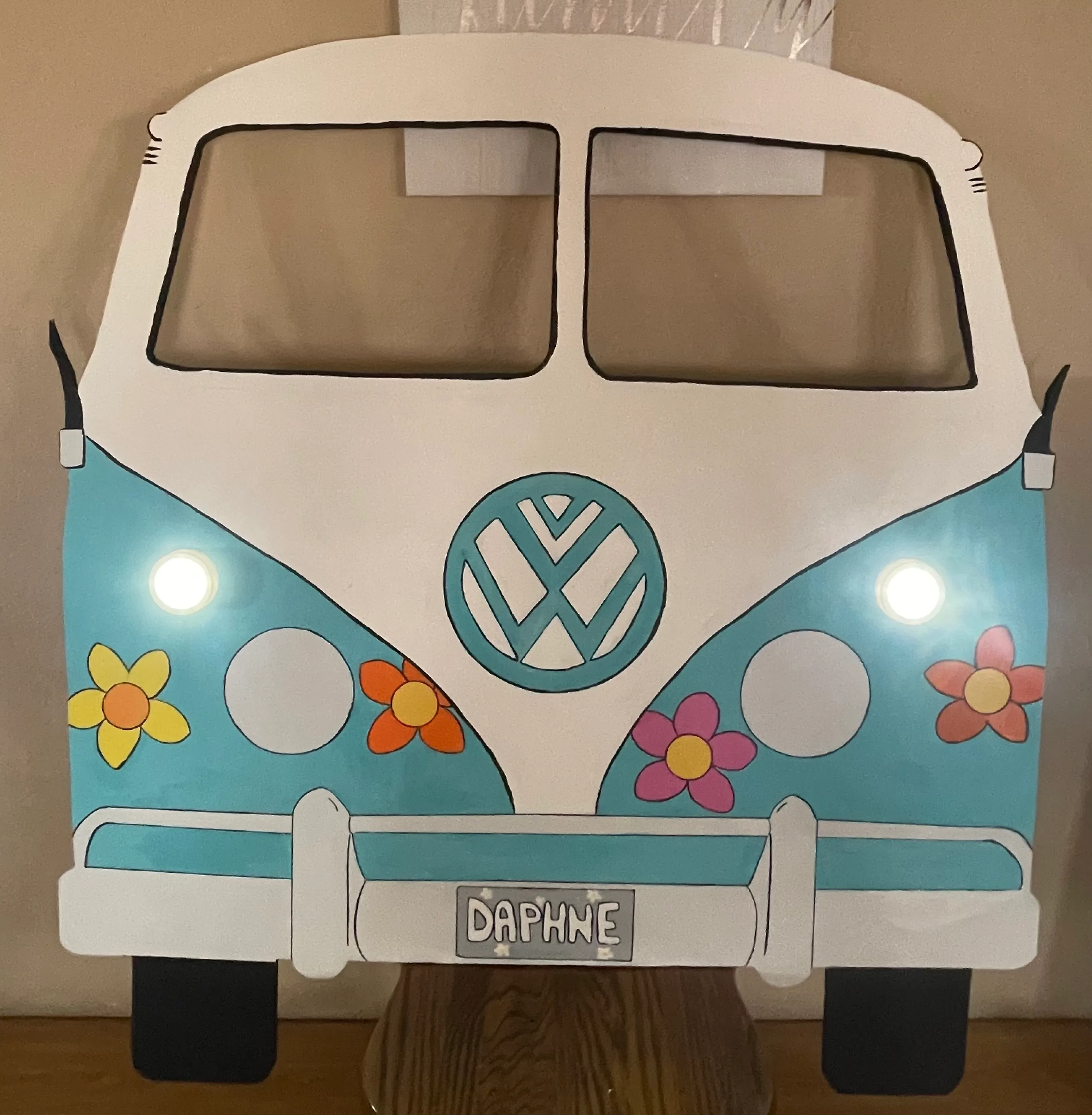 Hippie Van Wooden Cutout