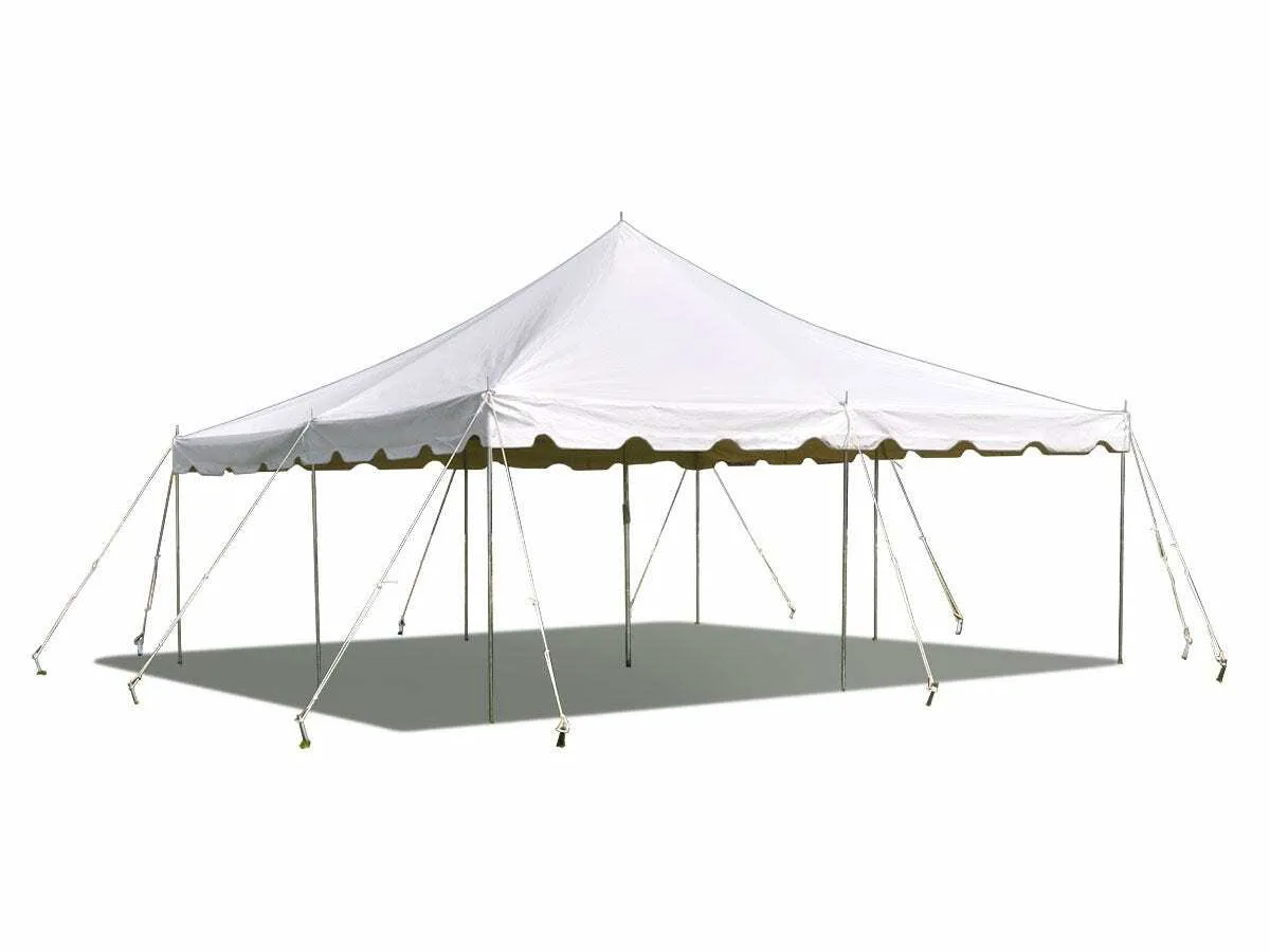20x20 Pole Tent - White