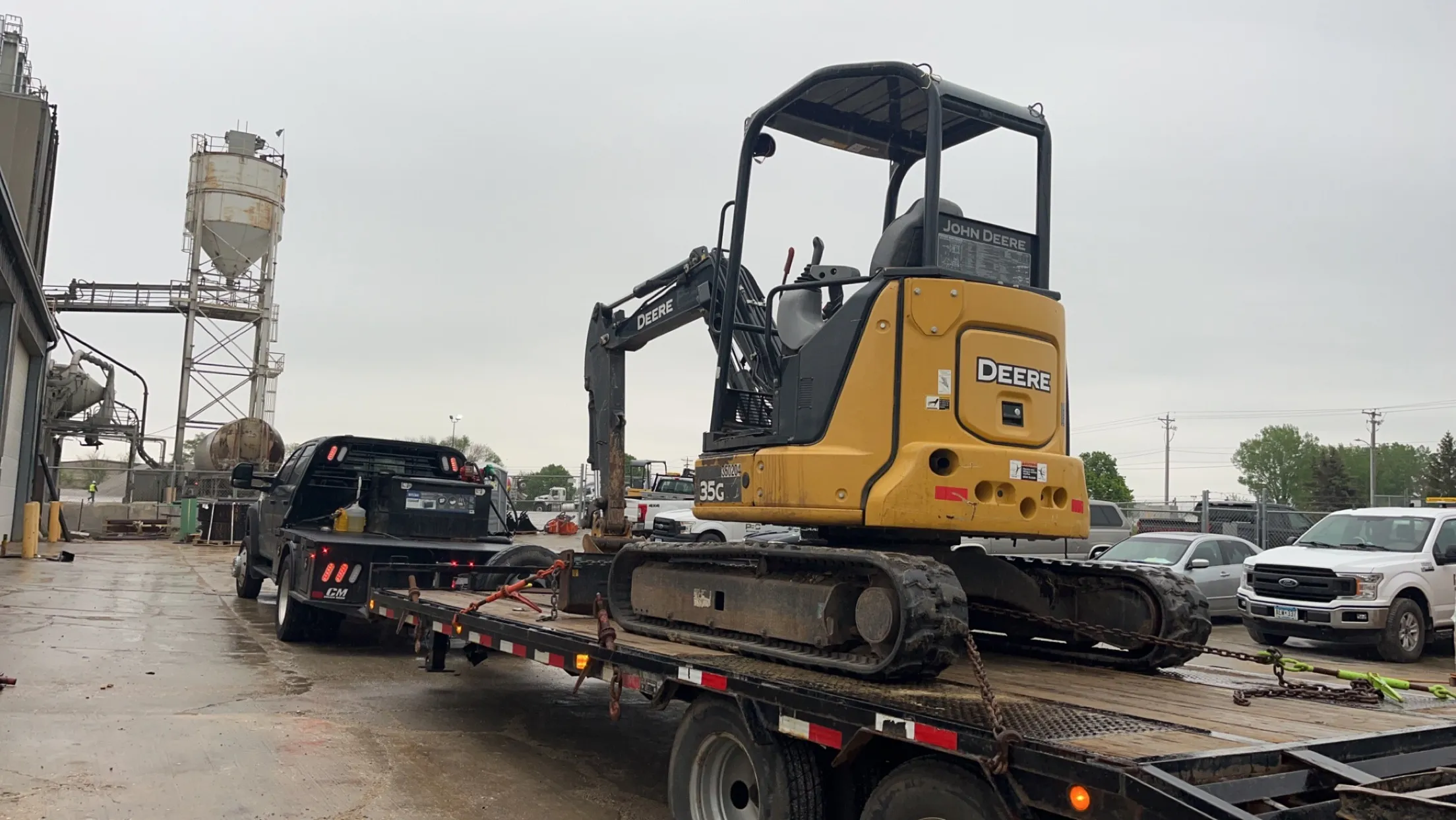 mini excavator with operator