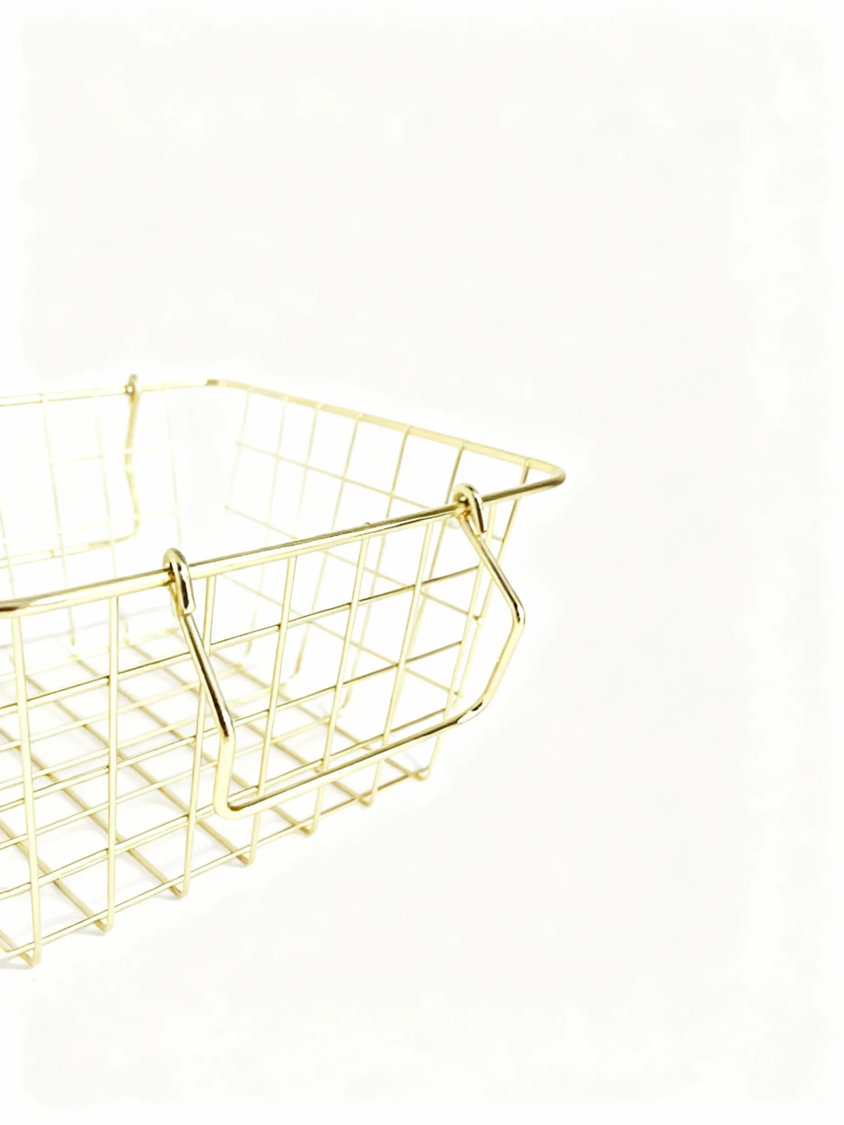 Gold Metal Basket