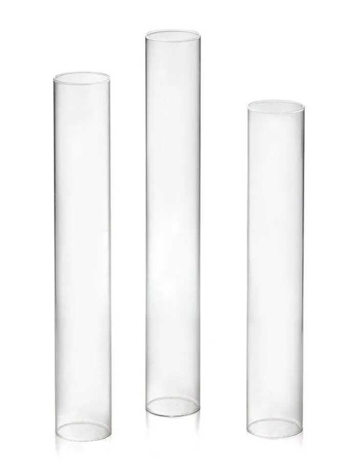 3-Tiered Glass Open Ended Chimneys