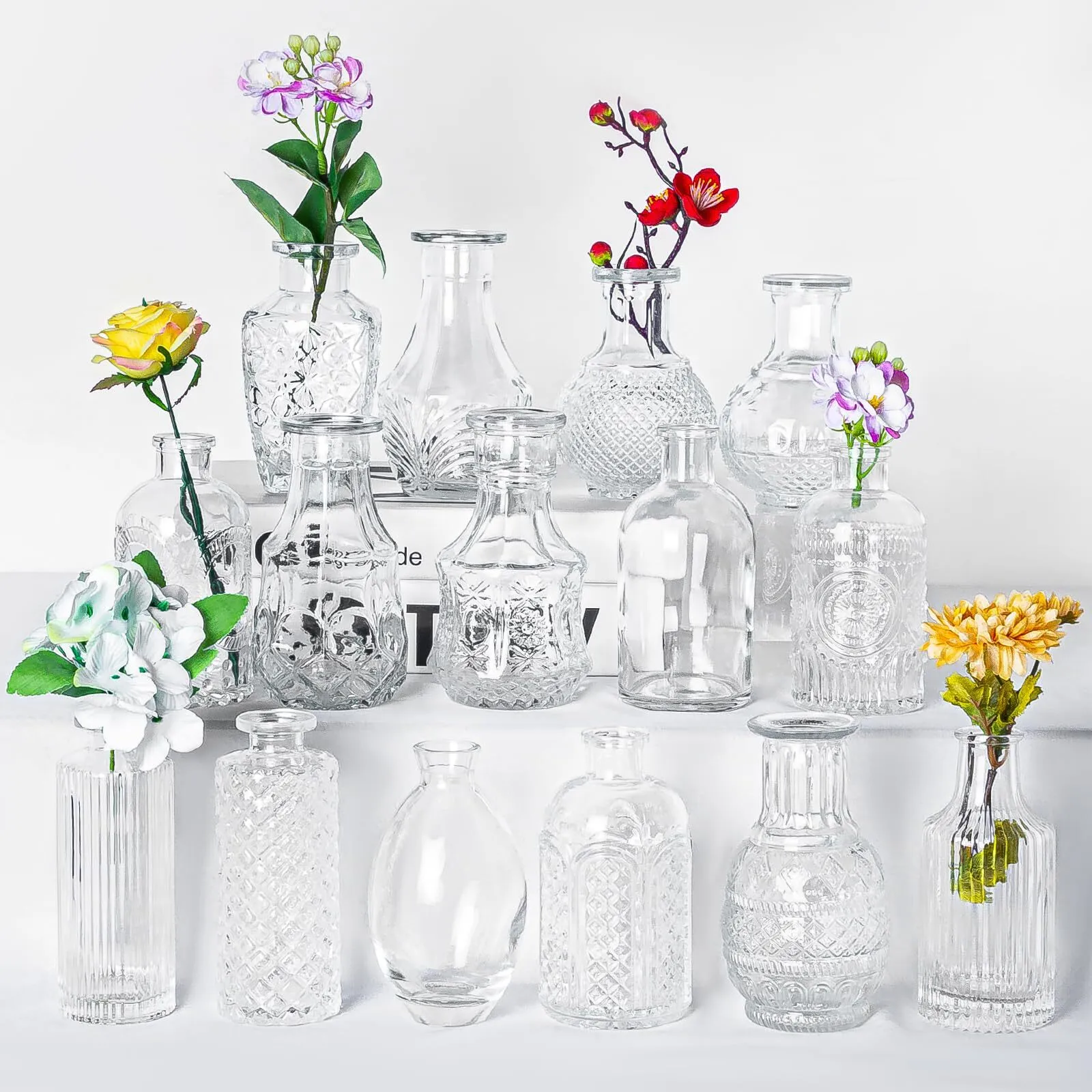 Assorted Glass Bud Vase