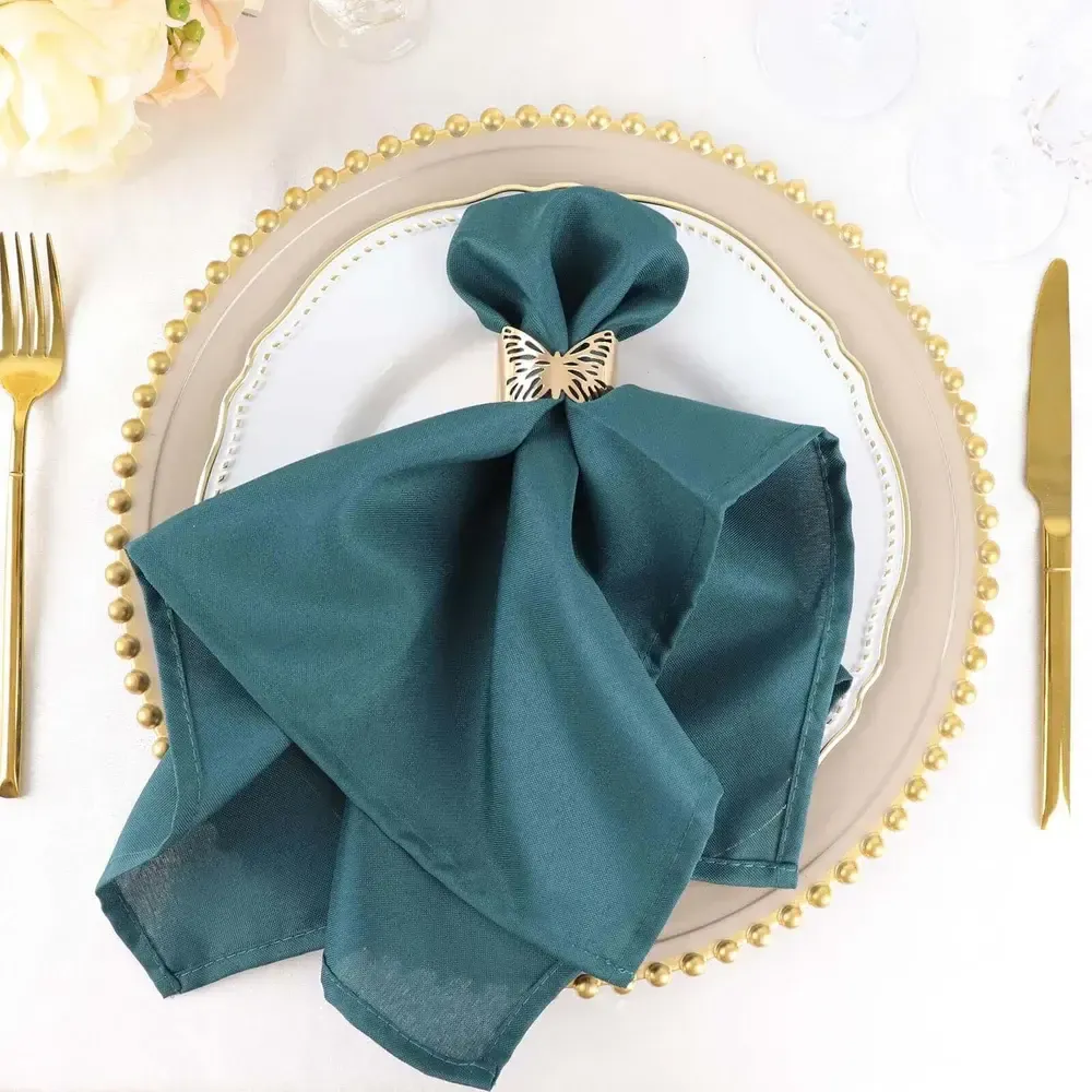 Teal Polyester Napkin