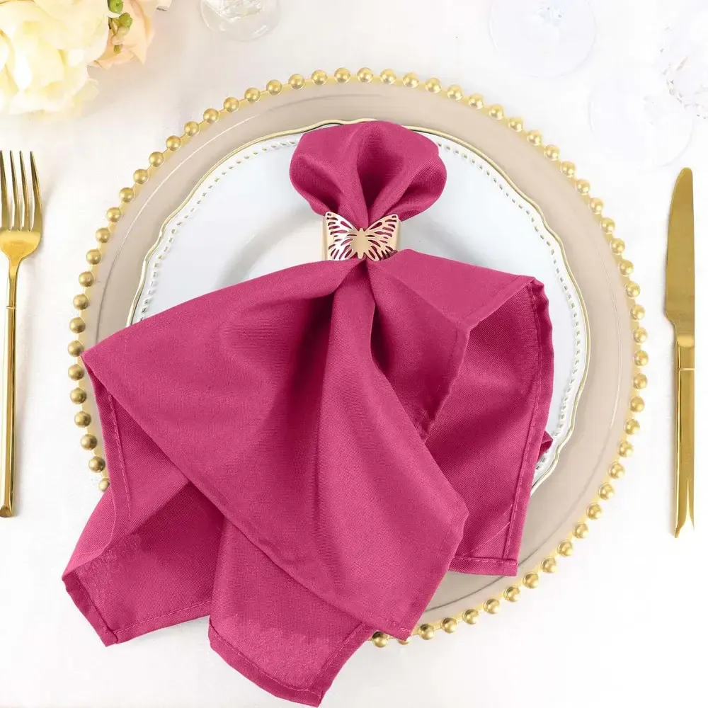 Fuchsia Polyester Napkin