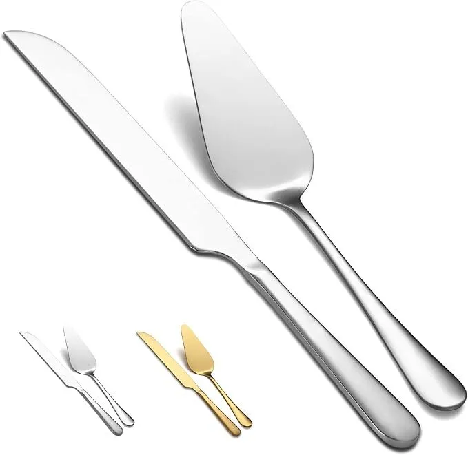 Silver Cake Cutting Set
