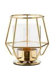 Gold Geometric Tealight 
