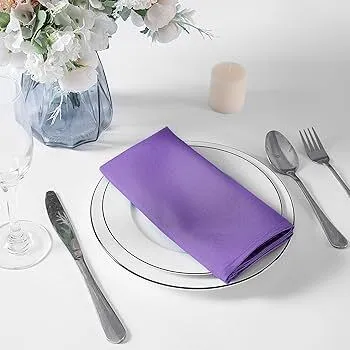 Purple Polyester Napkin
