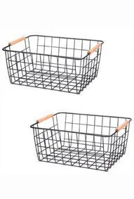 Small Black Metal Basket
