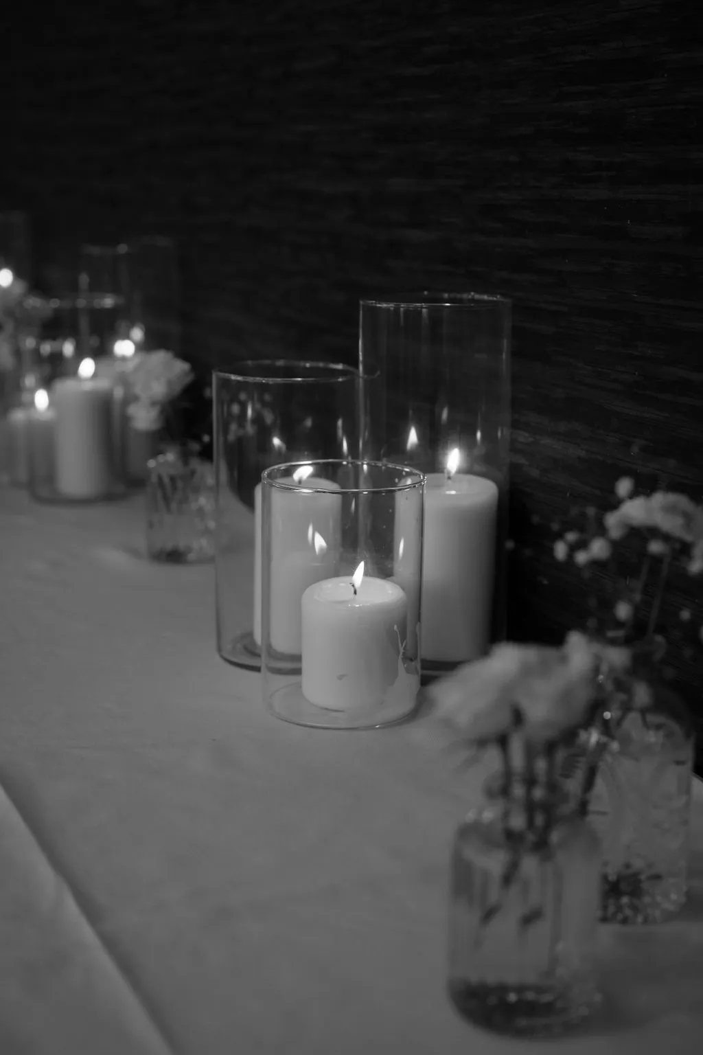 3-Tiered Glass Vases