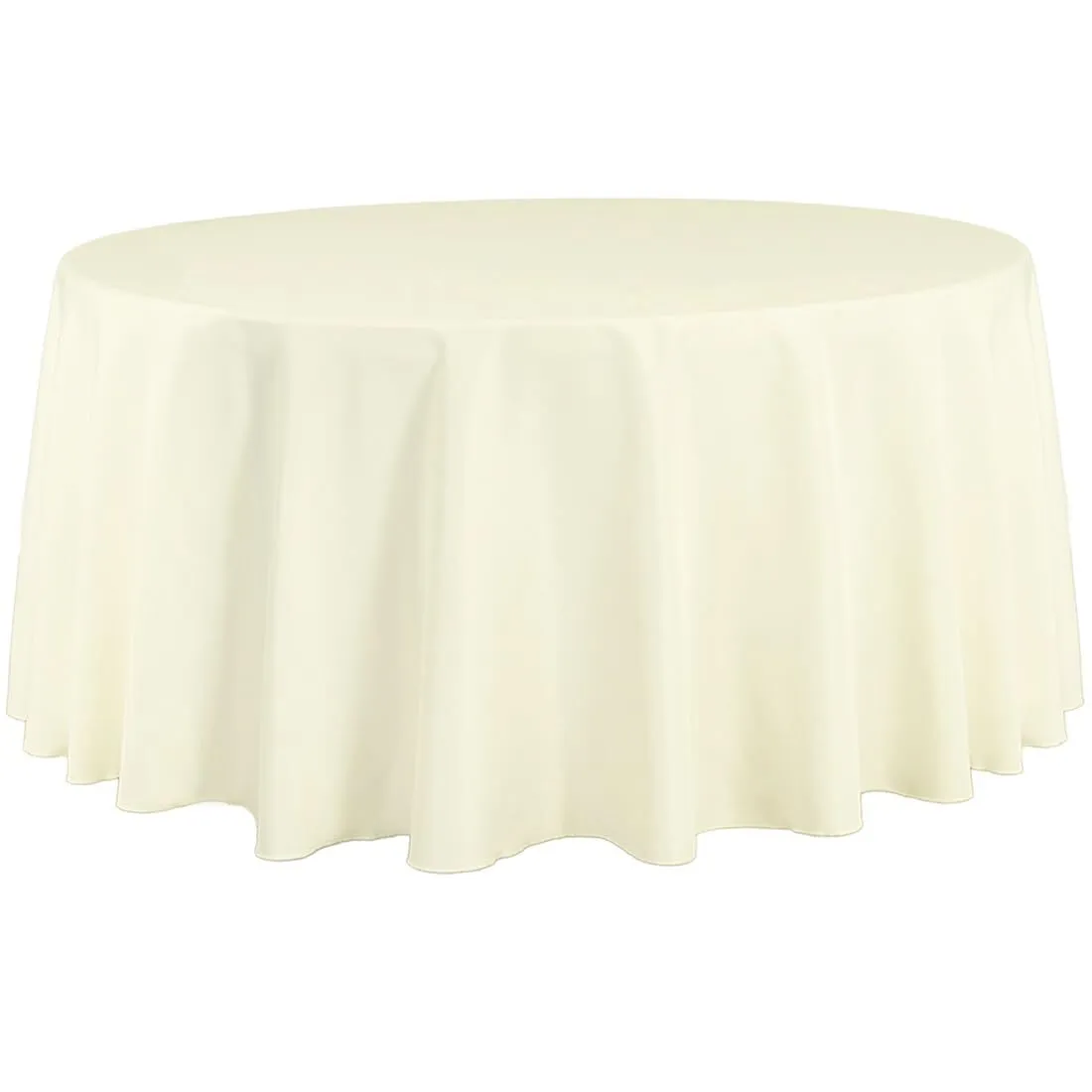 Ivory 120"  Polyester Tablecloth