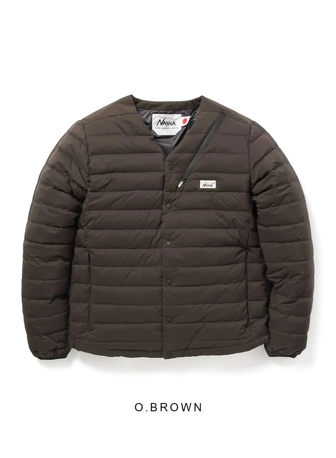 ダウンカーディガン(BROWN)