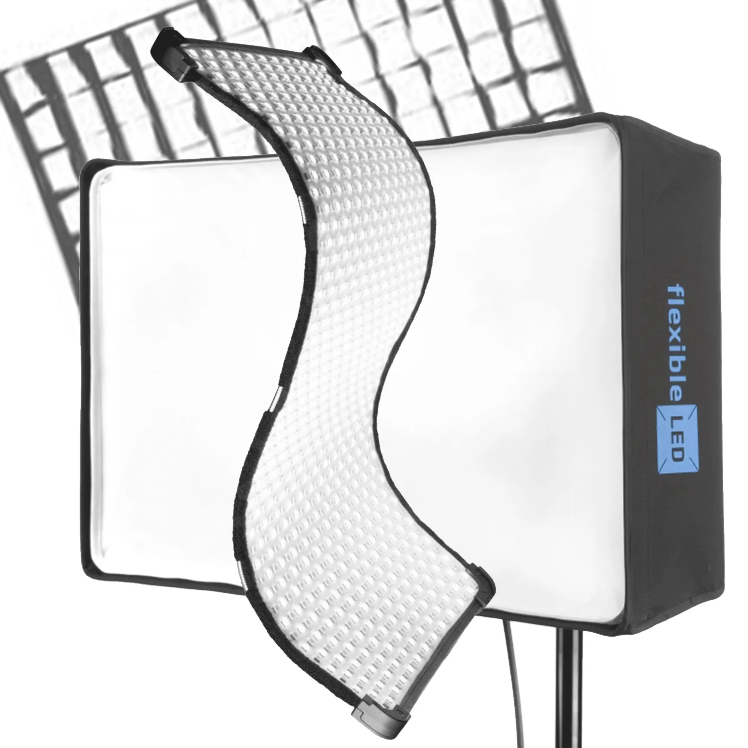Fomex fl1200 flex LED (1x2, bi-color) + softbox/grid