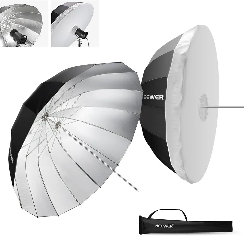 Zilveren Reflecterende Paraplu met diffusie (104cm)