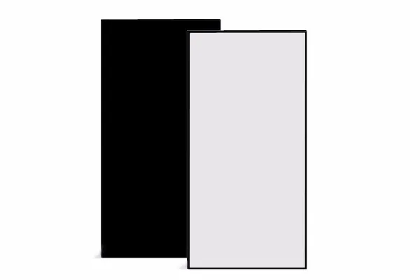 piepschuim/ poly zwart-wit 2x1