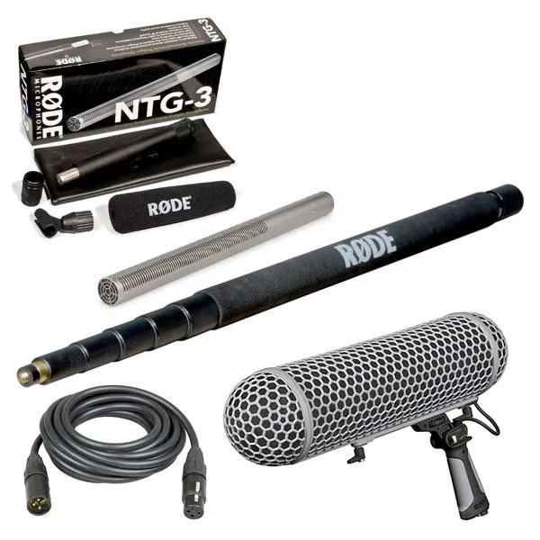 rode NTG-3 + . boompole, zeppelin and deadcat
