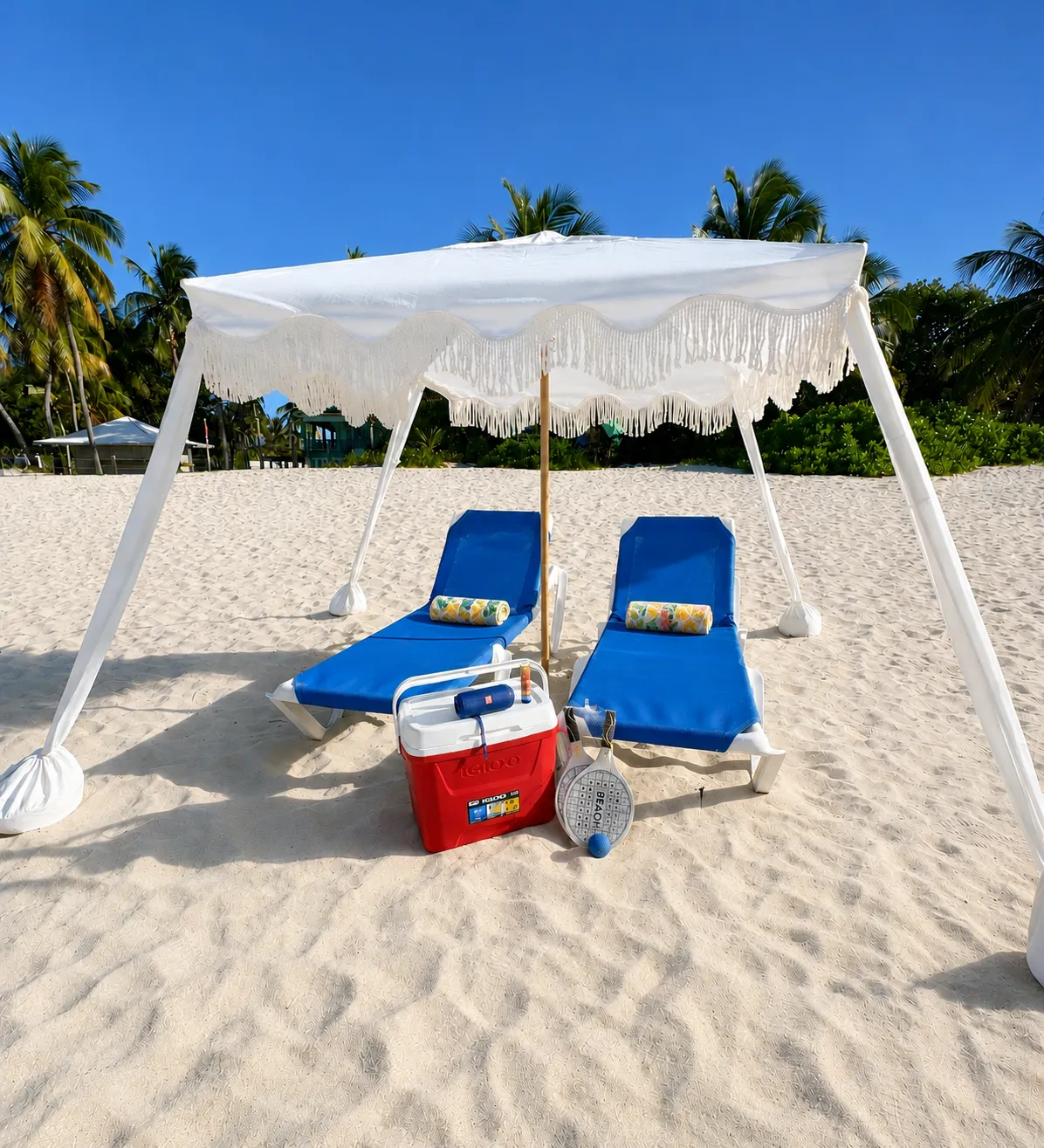 Full Setup Service / Deluxe Beach Day Cabana for 2