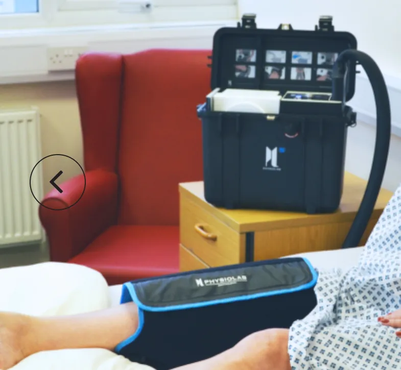 Physio Lab Machine and Knee Wrap