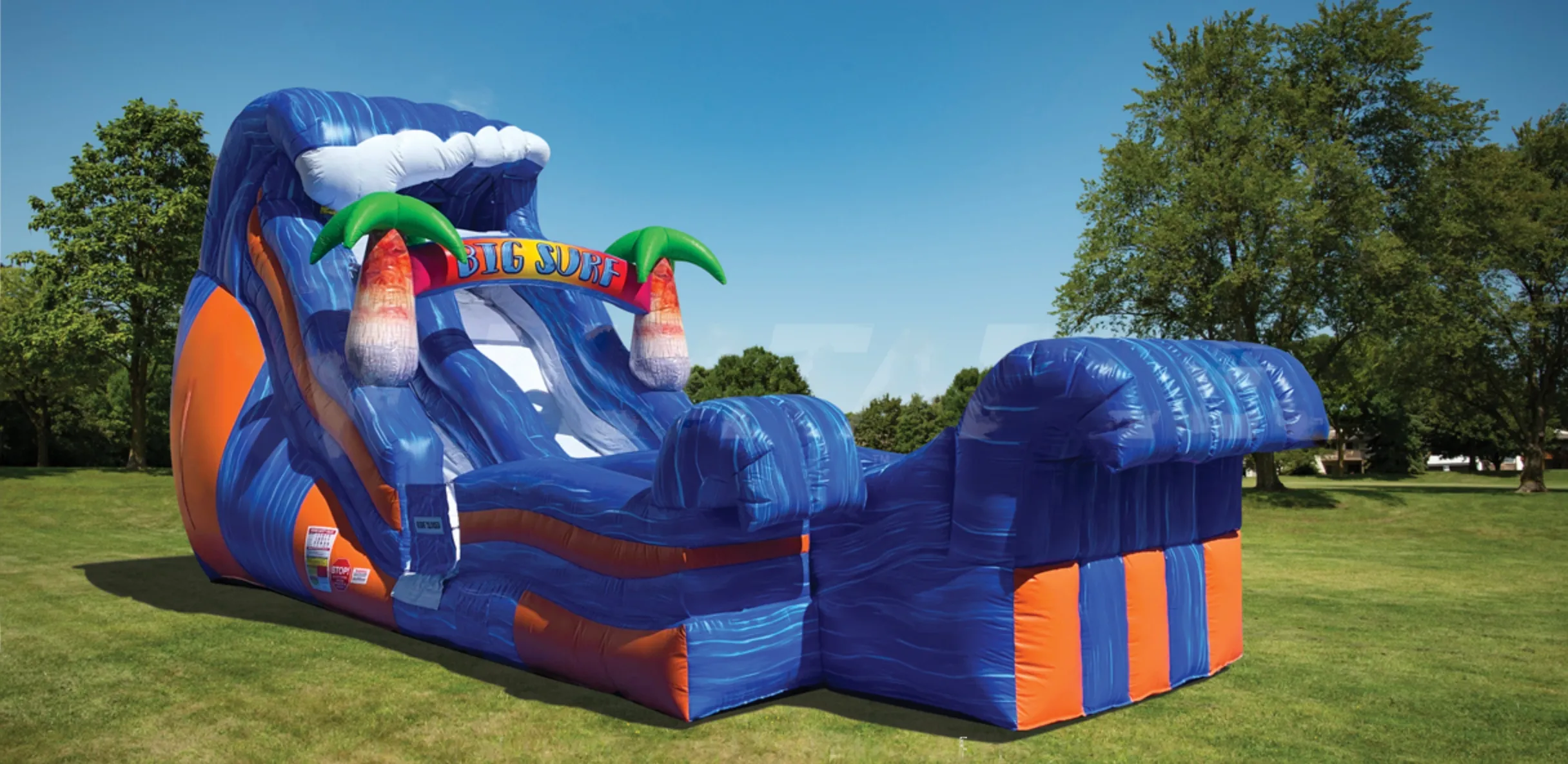 19' Tall Big Surf Water Slide Inflatable
