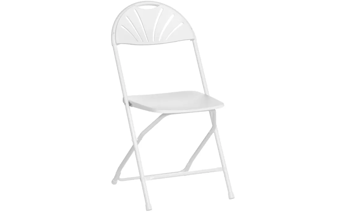 Folding Chair - White - Fanback