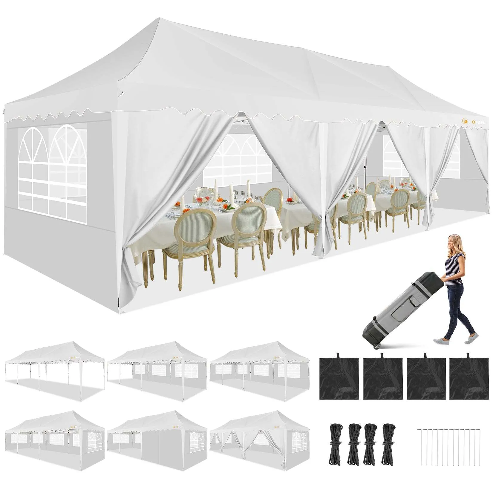 10x30 Popup Tent Sidewalls