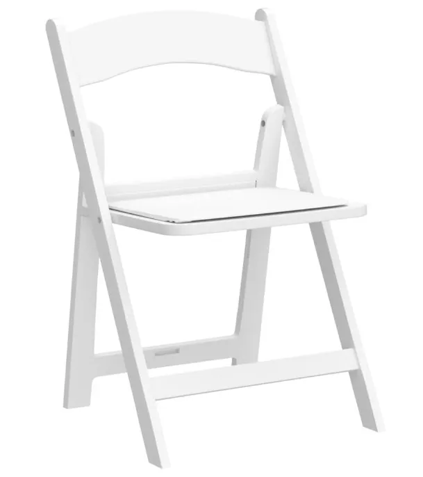 Folding Garden Chair - White - Vinyl