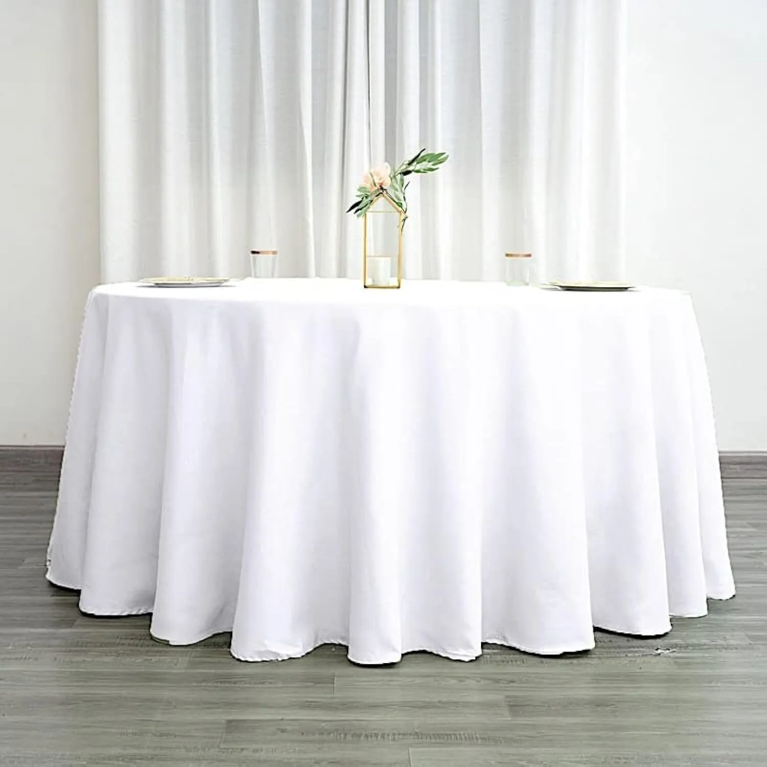 120" round tablecloth for 60" table