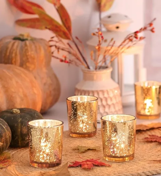 3in Mercury Gold Votive Cup