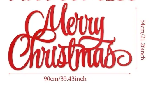 Christmas Sign- Metal