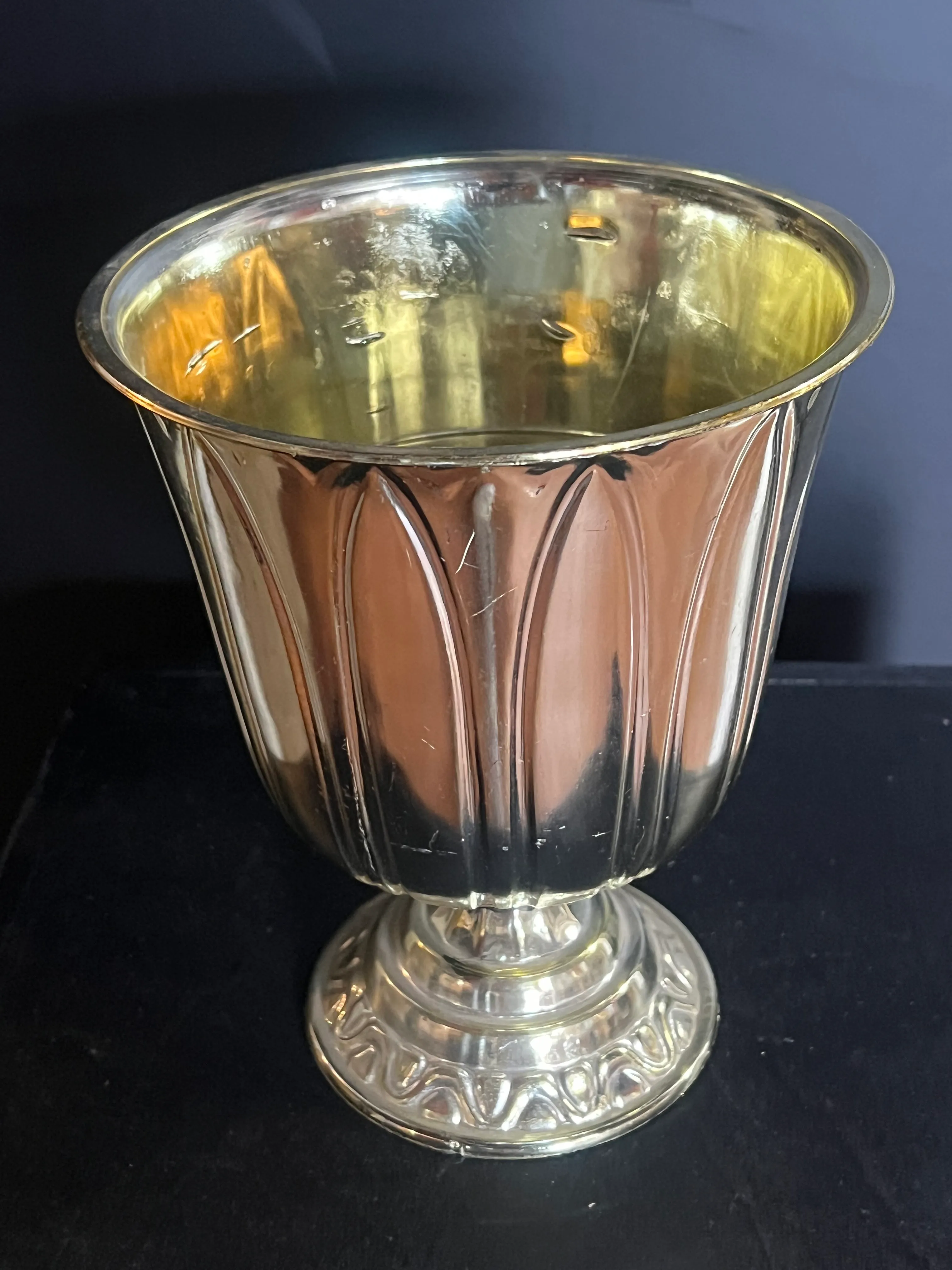 Plastic floral Goblet