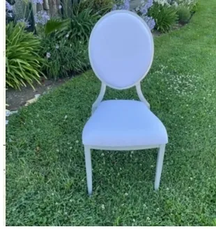 Louis Xv Chairs- Silver w white