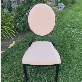 Louis Xv Chair-Black w color cushion