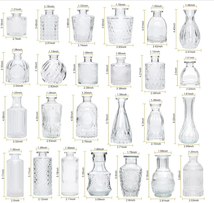 Bud Vases set 16