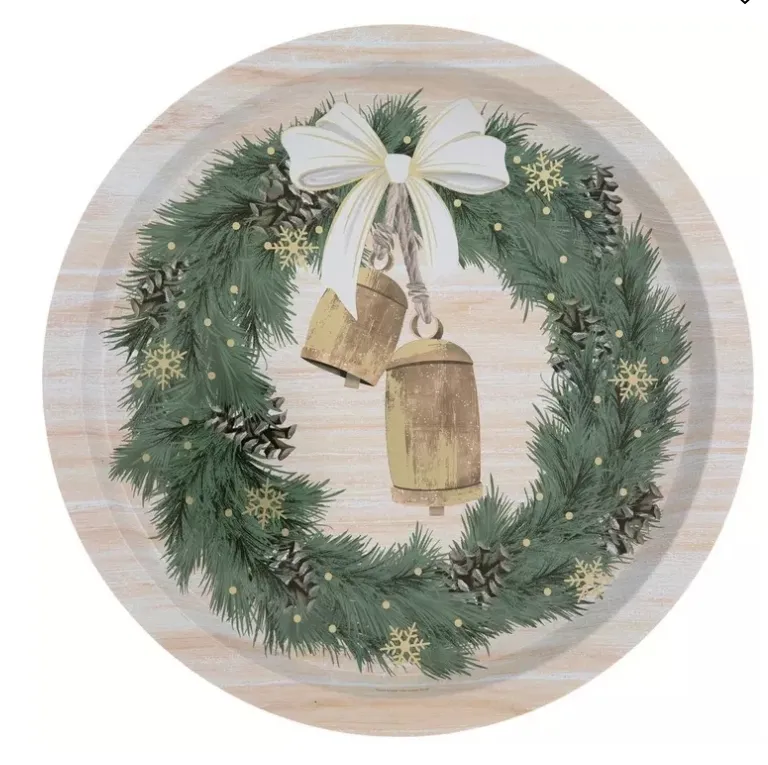 Christmas Charger Plate-Metal 