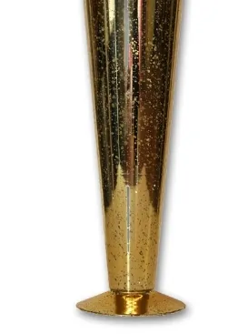 12in Mercury Trumpet Gold Vase
