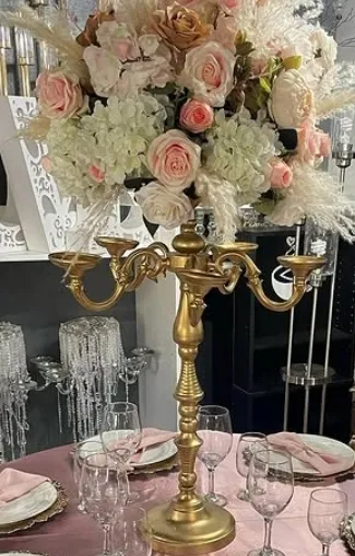 gold candelabras