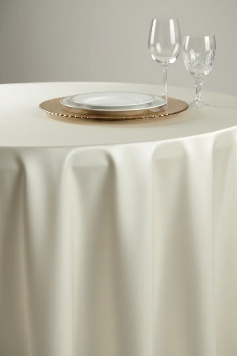 132in Round Tablecloth Satin