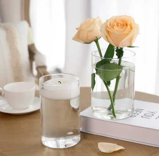 6in Clear Glass Vase