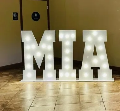Marquee Lighted Numbers