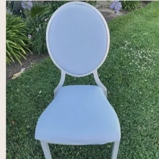 Louis Xv Chair-White w color cushion