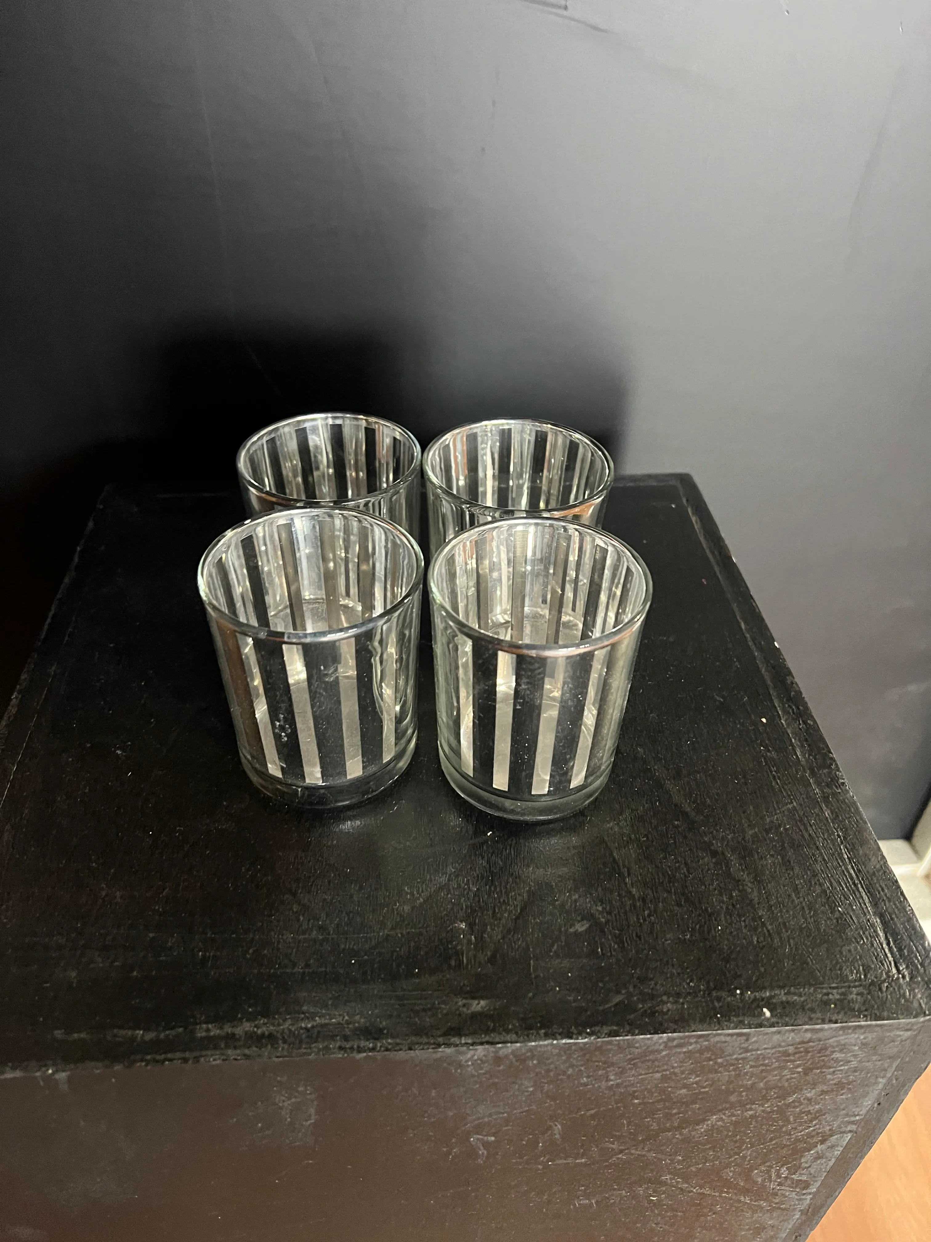 Votive silver set 4