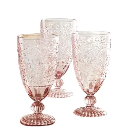 pink goblets