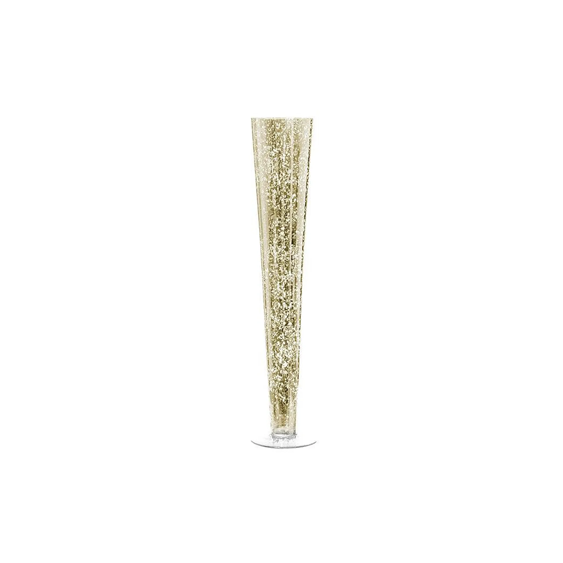 24in Gold Mercury Trumpet Vase