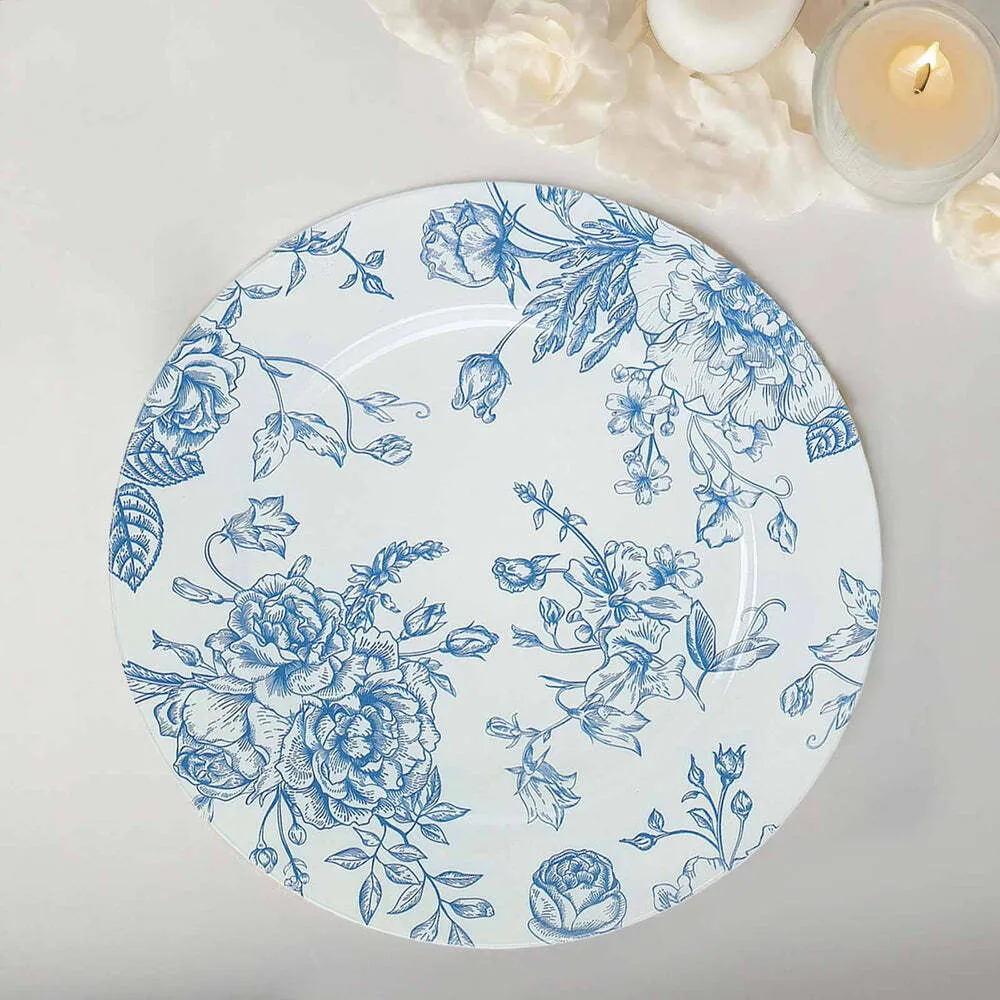 Charger Blue Floral