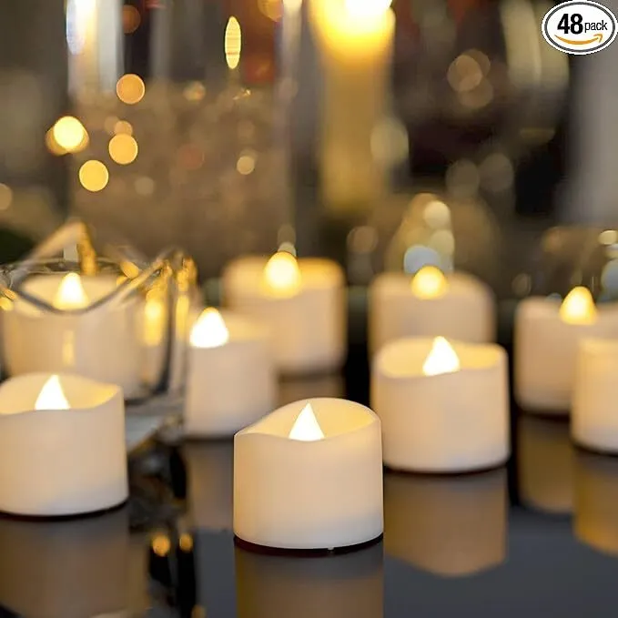 Flickering Flameless Tea Lights Candles
