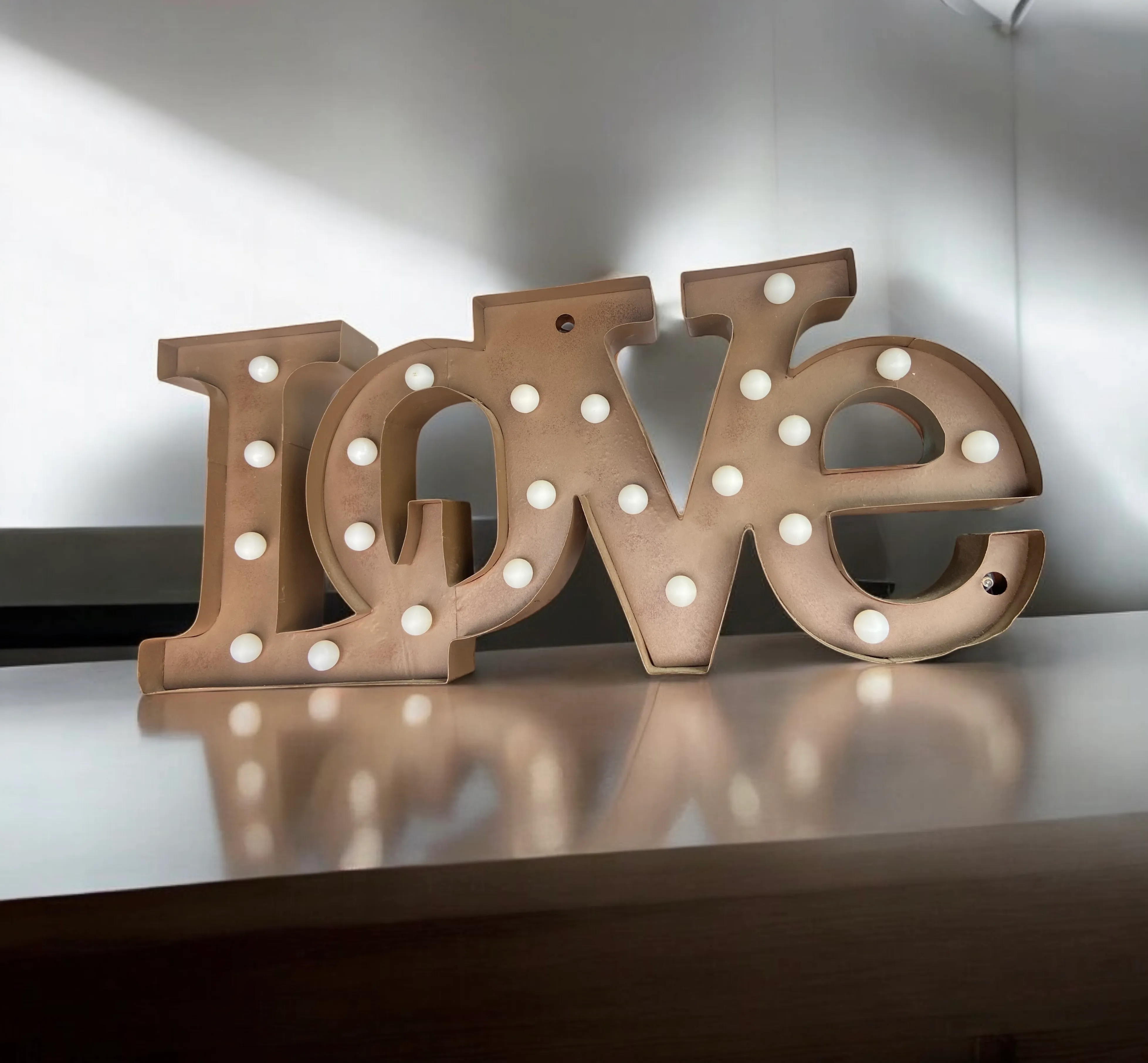 Metal Love Marquee Sign