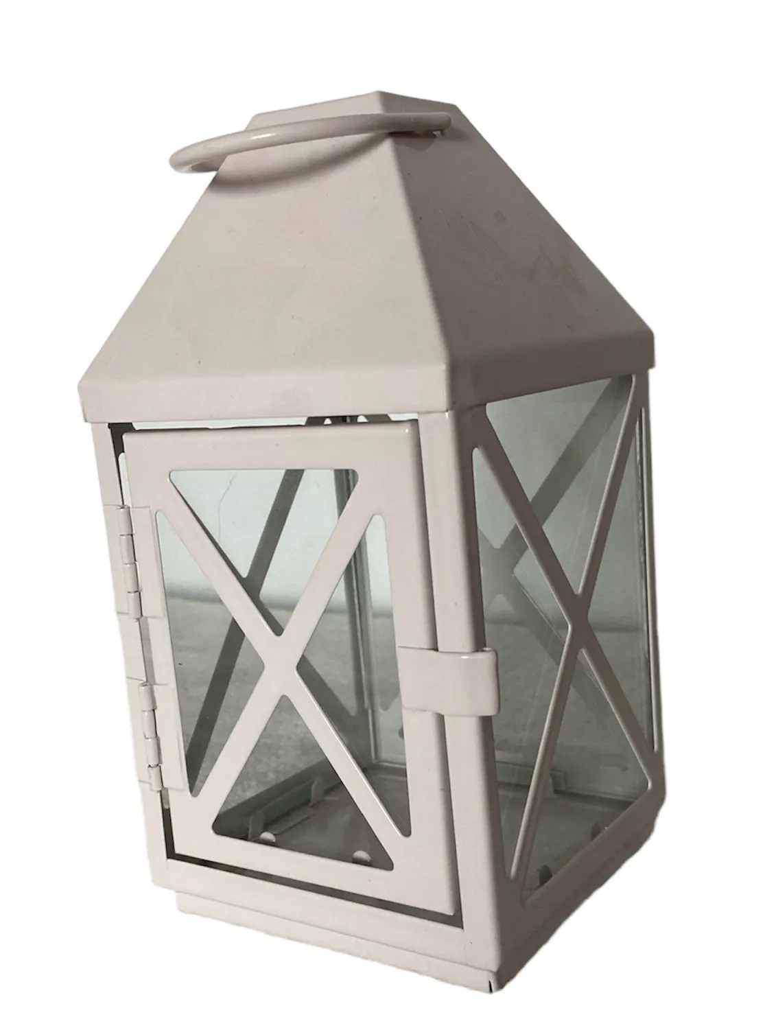 White Metal Lantern