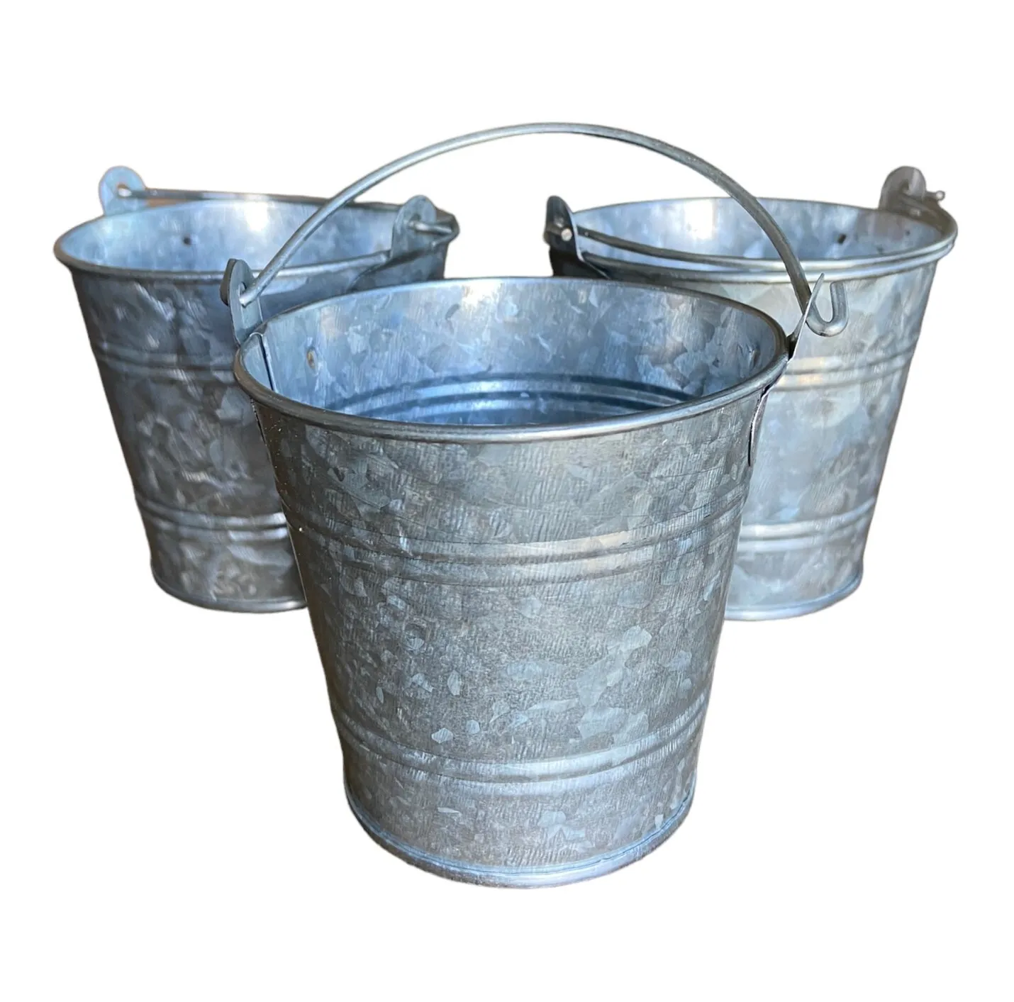 Zinc Pail with Handle - Small