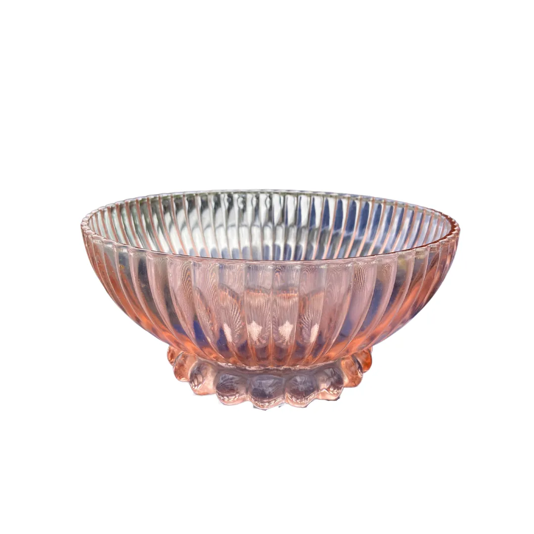 Pink Glass Bowl - Large